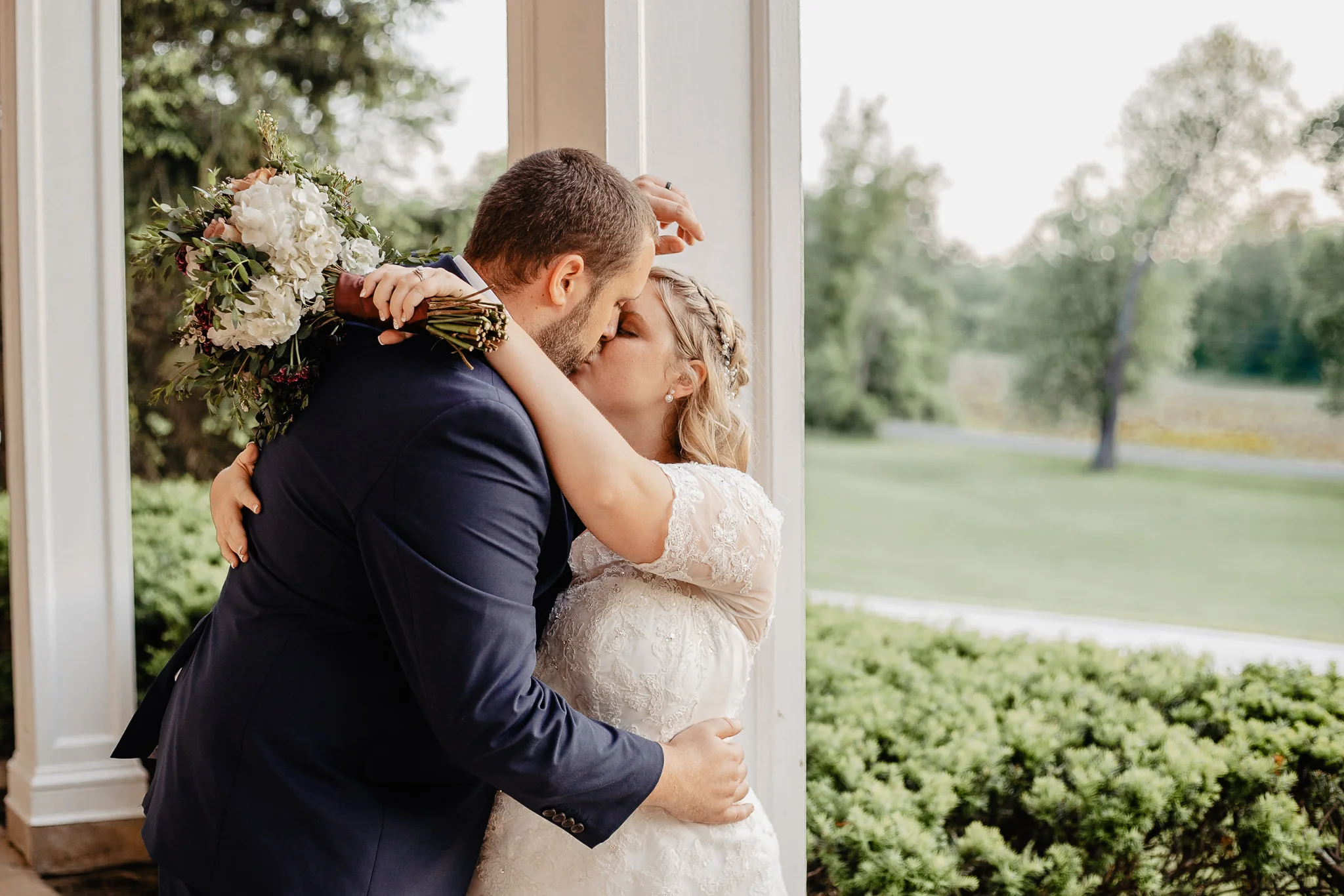 Hannah + Mike | Chianti and Navy Columbus Wedding at Little Brooke Meadow | Catherine Milliron Photography | Ohio Wedding + Engagement Photographer