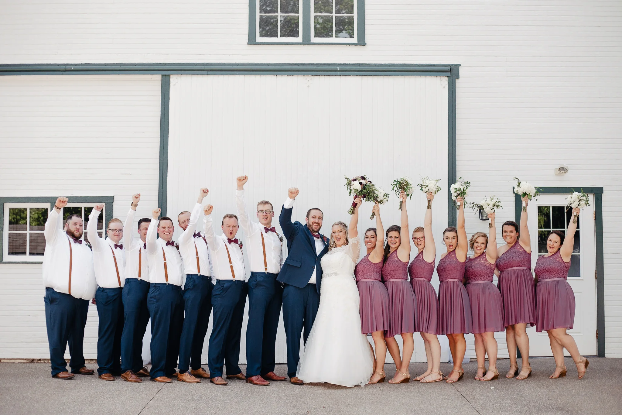 Hannah + Mike | Chianti and Navy Columbus Wedding at Little Brooke Meadow | Catherine Milliron Photography | Ohio Wedding + Engagement Photographer
