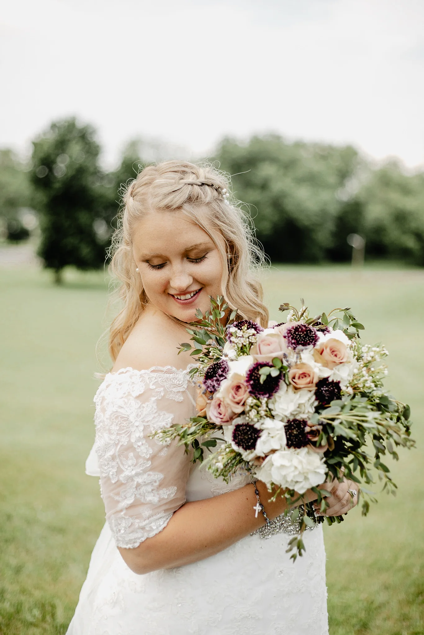 Hannah + Mike | Chianti and Navy Columbus Wedding at Little Brooke Meadow | Catherine Milliron Photography | Ohio Wedding + Engagement Photographer
