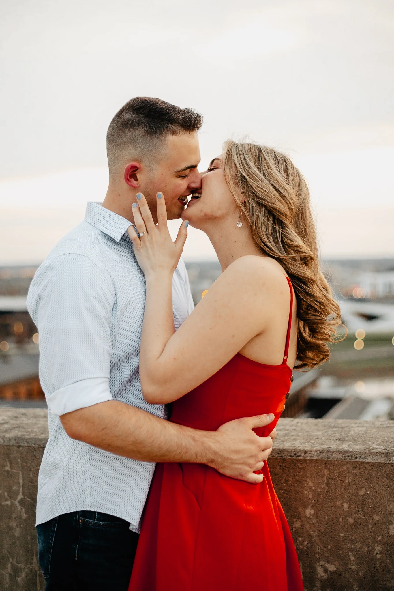 Emily + Daniel | Stunning Columbus Museum of Art Military Engagement Session | Catherine Milliron Photography | Ohio Wedding + Engagement Photographer
