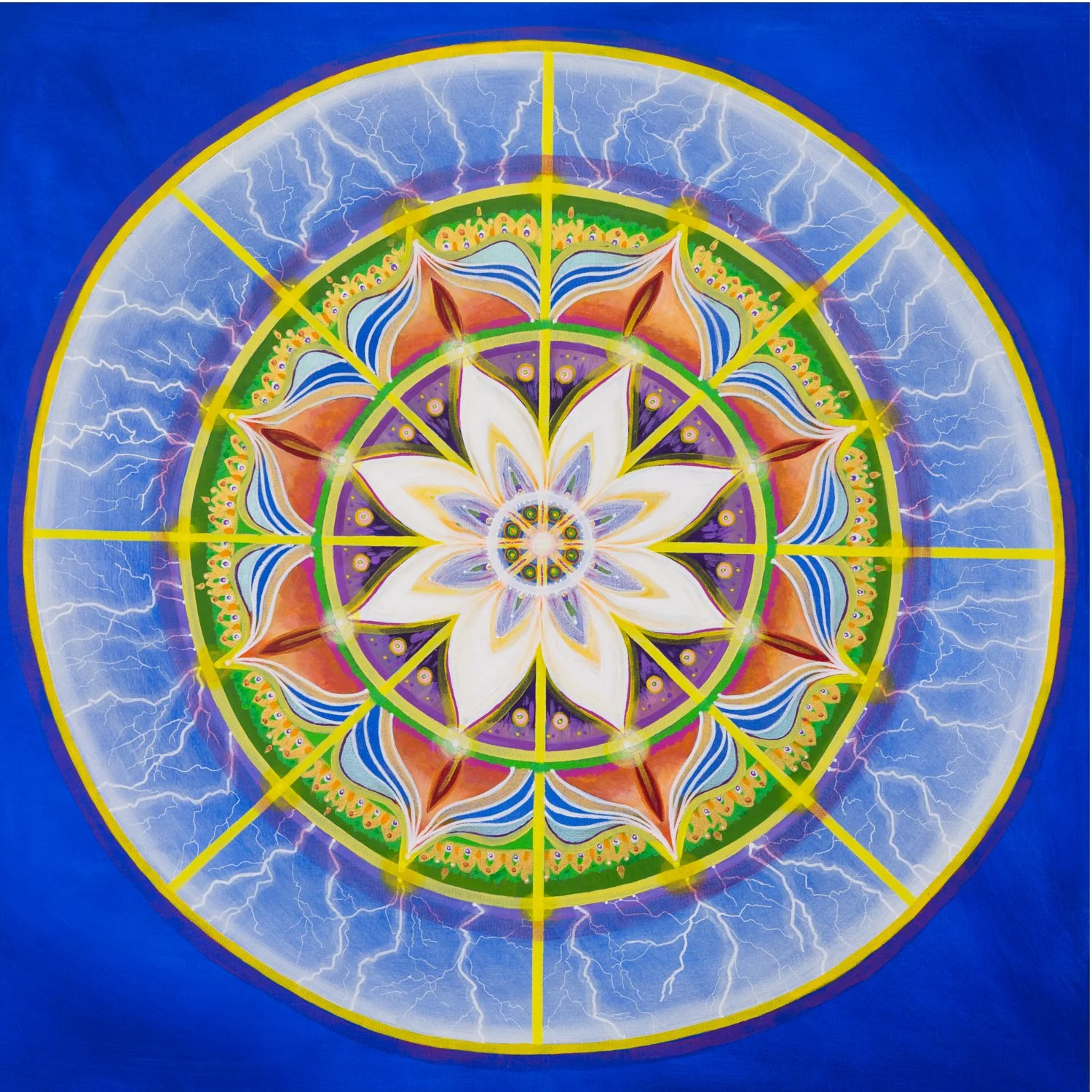 Blue Flame Mandala