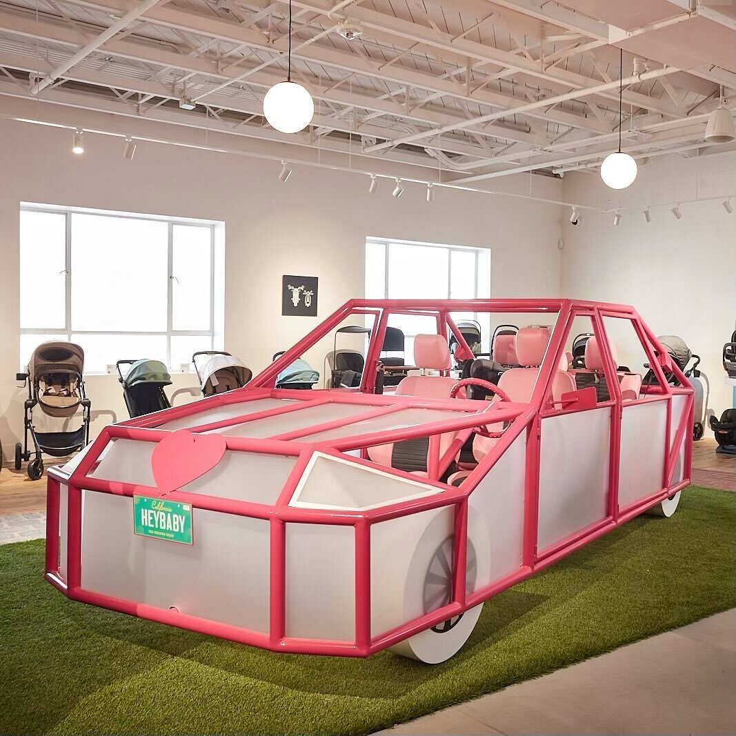 Oh baby! From an interactive gumball machine name game to a life size hot pink car, designing the first @babylist brick and mortar showroom in Beverly Hills (with our friends at @growmarketing) was an energetic, poppy and exciting adventure that made