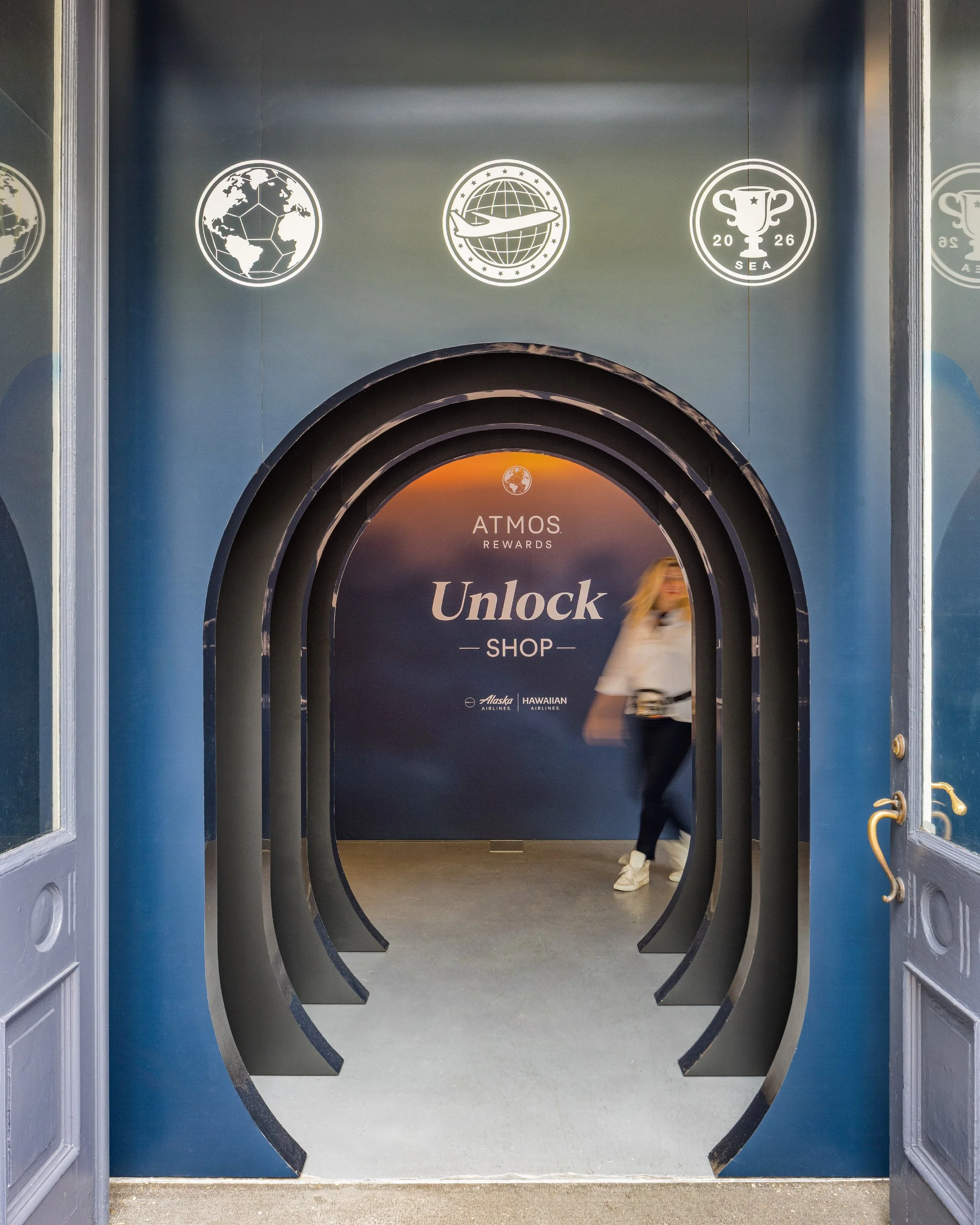 At the Atmos Rewards Unlock Shop, every fan could make Matchday Club their own.

Guests were greeted with a personalized Matchday Pass featuring their Atmos Rewards status, unlocking tiered levels of swag, customization, and access. Inside, flags, pi