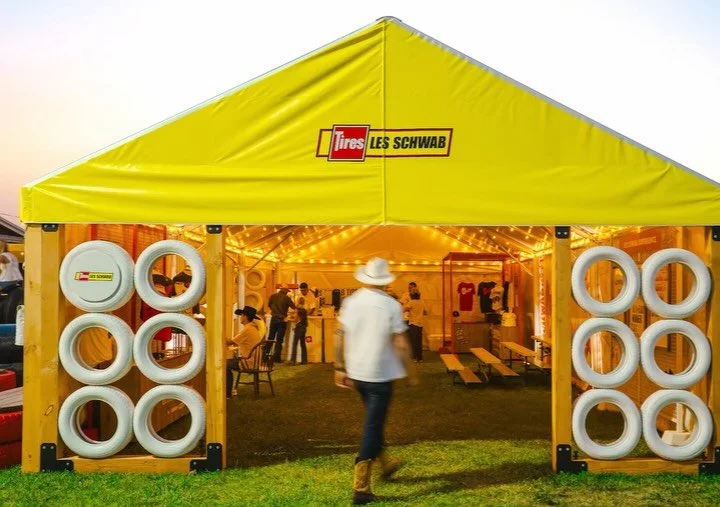 This is what it looks like when a sponsorship becomes an experience.

For five days, we helped @lesschwabtires transform a corner of the Deschutes County Fair into a full brand expression - equal parts hospitality hub, community celebration and tire-