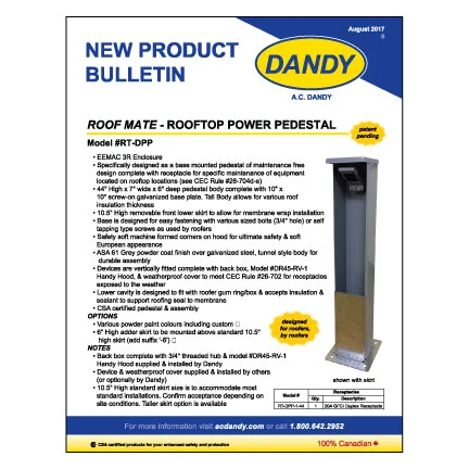 Roof Mate - Rooftop Power Pedestal