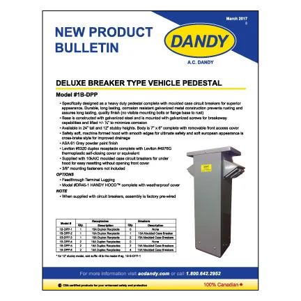 Deluxe Breaker Type Vehicle Pedestal