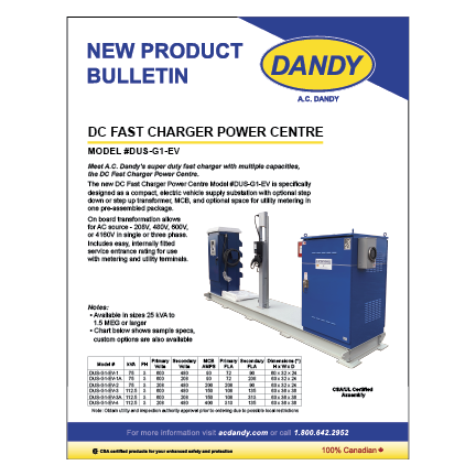 DC Fast Charger Power Centre