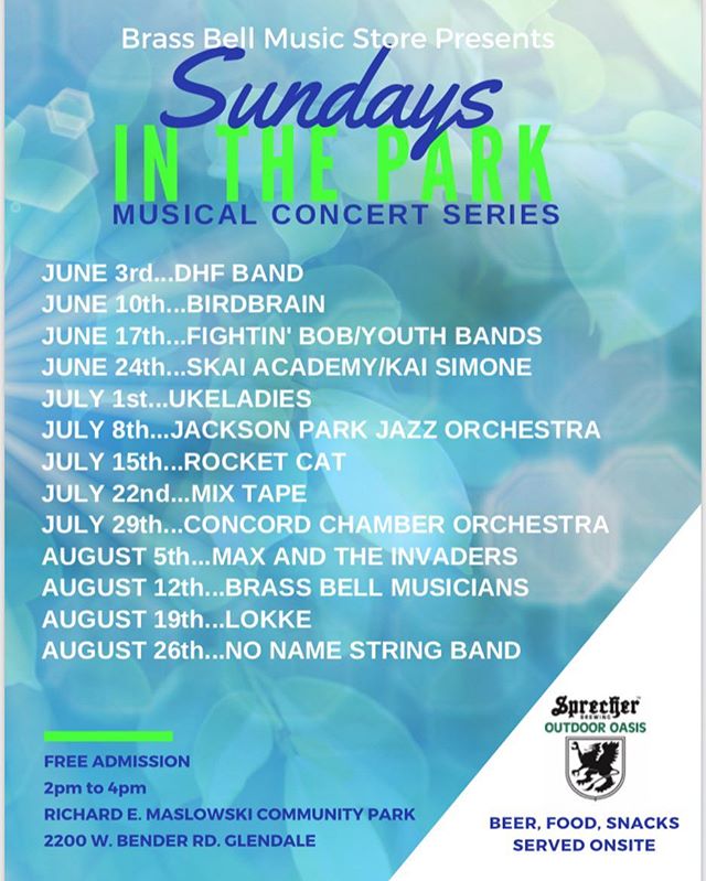 Come check us out on August 19th at the Sundays In The Park in Glendale! #lokkeband #lokke #band #marshall #mesaboogie #mesa #2018 #milwaukee #milwaukeebands #anoop #gibson #prs #lespaul #custom24 #22 #Peavey #rectifier #mesaengineering