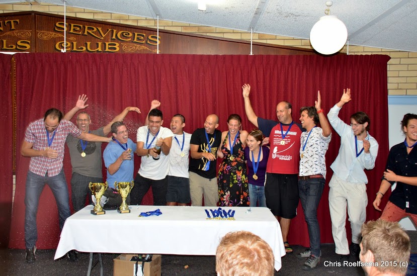 The UWR UNSW team celebrating their tournament win