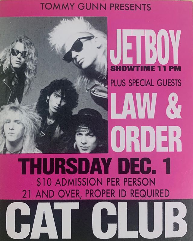 31 years ago tonight the band shook @newyorkcity! This show was the bands second time playing The Cat Club in Manhattan with Promotor @tommygunn212 Our debut album had finally been released days before this gig. The band just started a tour with @kix