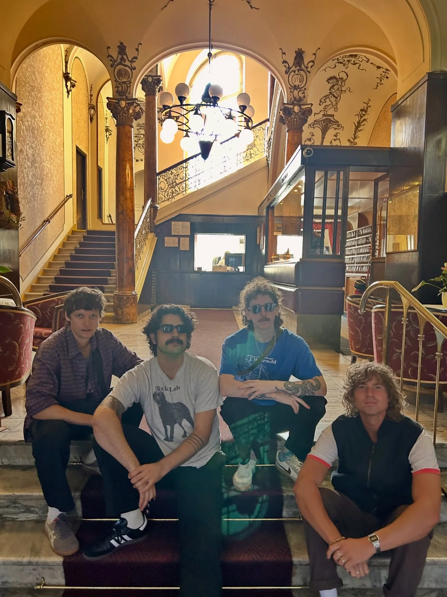 First Europe Tour photo dump 🇪🇺
4 shows down 21 to go! 
We&rsquo;re playing more in Germany this week and then heading to Switzerland and Italy for the weekend, come find us in one of these beautiful cities:
9/9 - Weimar, DE - @c.keller_weimar 
10/