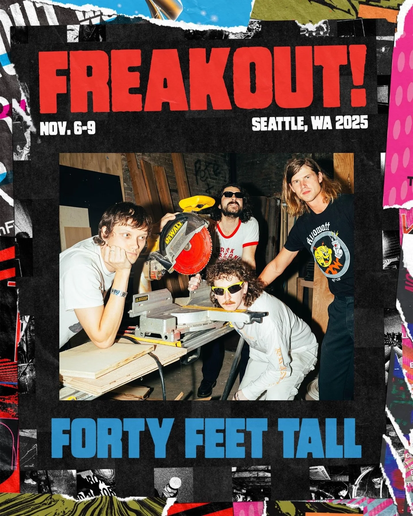 Freakoutttt we&rsquo;re comin back. Missed ur asses. We&rsquo;re at @thesunsettavern this Saturday at 12:10pm. Show us the ink. Pls. 

Portland, we&rsquo;re back at the @getdownpdx opening for @populationii and @winelipsband this Friday - you know wh