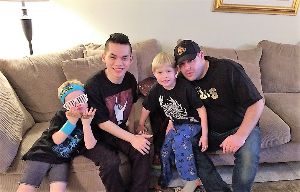 Dawson Schmidt, Liong, Connor Schmidt and Parker Schmidt