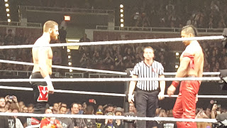 Zayn and Nakamura stare each other down