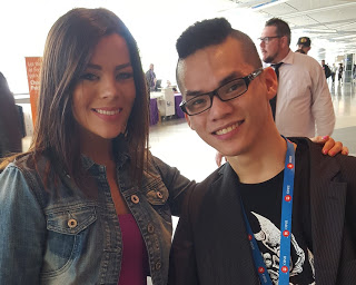 Roger Sportsnet's Jackie Redmond and Dickson Liong