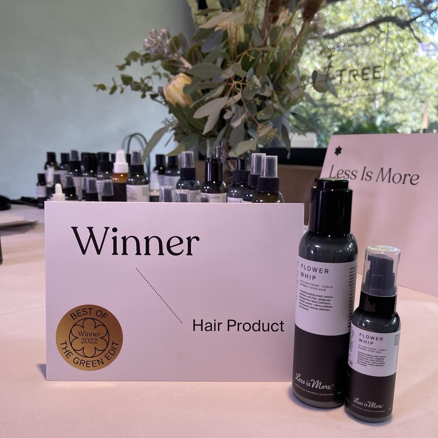 Delighted! WINNER Hair Product FLOWER WHIP at @thegreenedit_au 💚