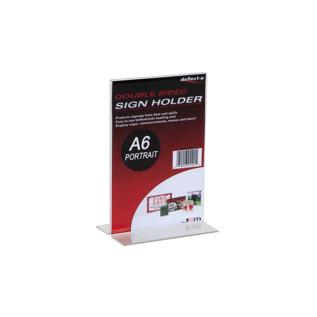 Upright Menu Holders Double Sided Portrait