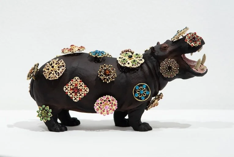 Out of the Pond, sculpture (found objects), 13 × 8 × 9 inch.