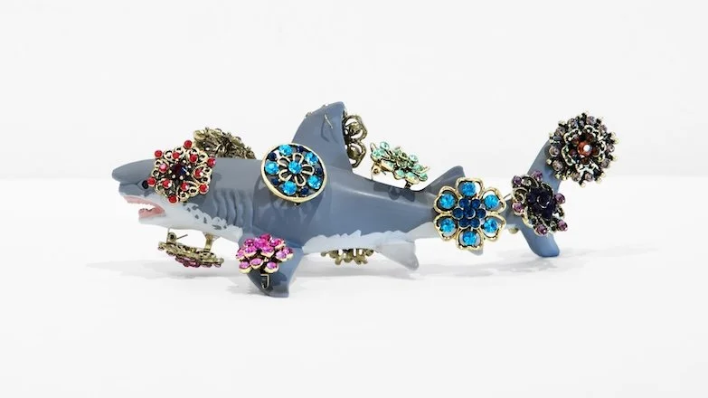 Fierce, sculpture (found objects), 10 × 6 × 6 inch.