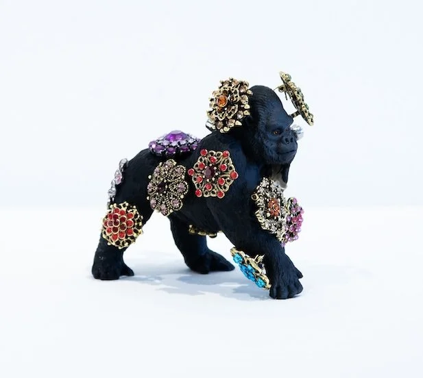Touch the River, sculpture (found objects), 9 × 8 × 7 inch.