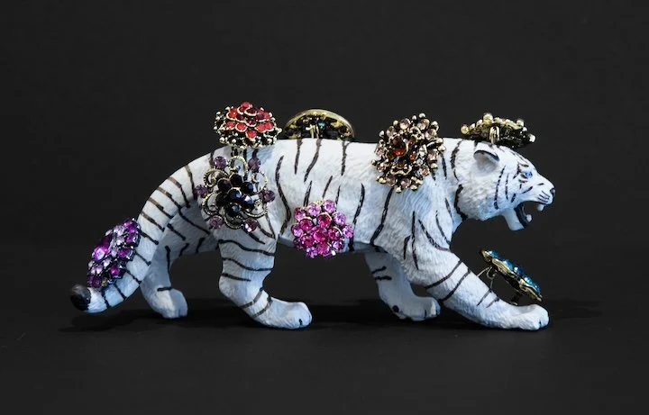 Hide With Me, sculpture (found objects), 7 × 6 × 96inch.