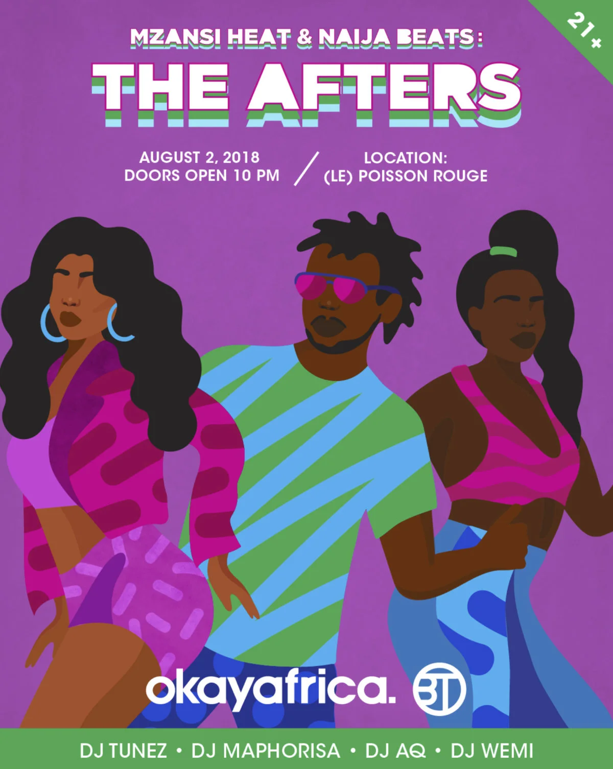 Mzansi Heat and Naija Beats: The AFTERS with DJ Maphorisa, DJ Tunez, DJ AQ, DJ Wemi, presented by OkayAfrica and BT Group
