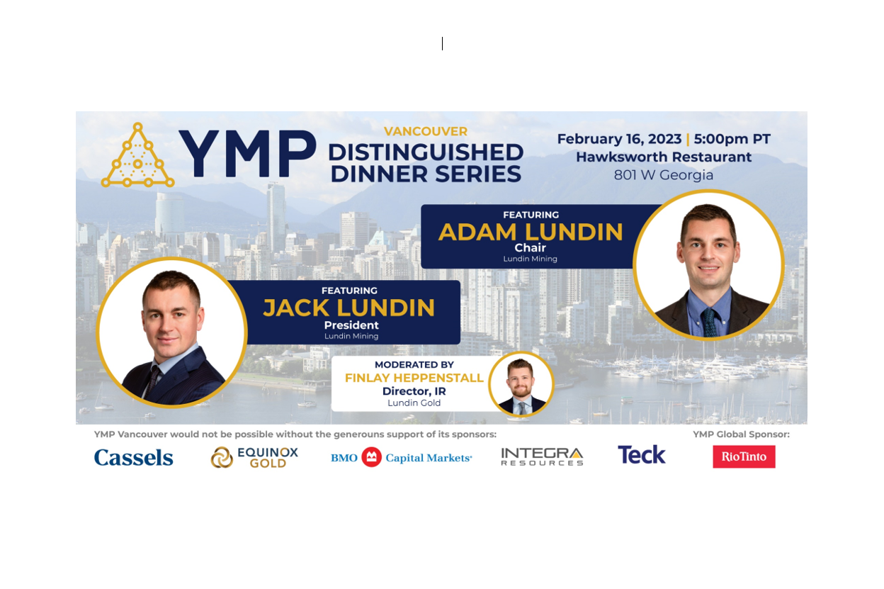 YMP Vancouver: Distinguished Speaker Dinner - Adam &amp; Jack Lundin