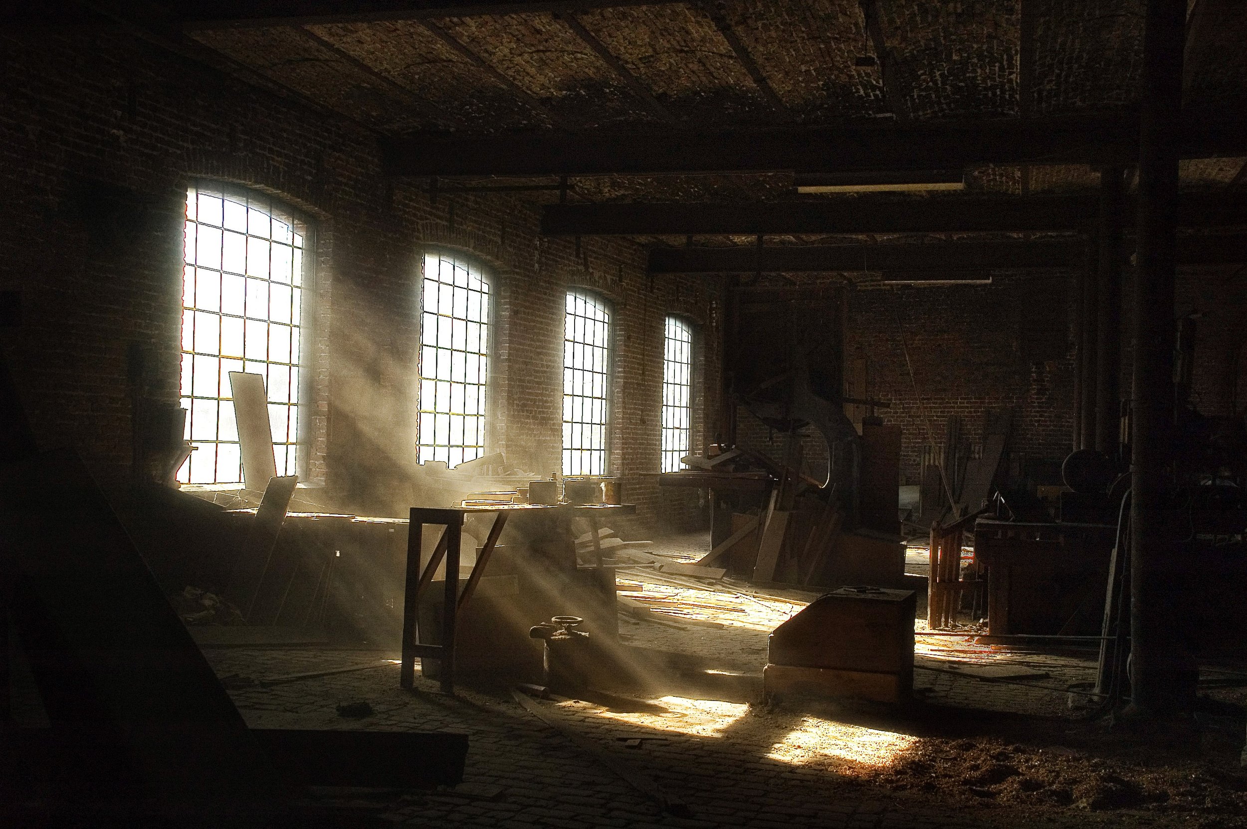 abandoned yard in Belgium