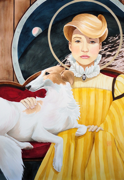 "Strangers in This World" watercolor ©Sara Drescher