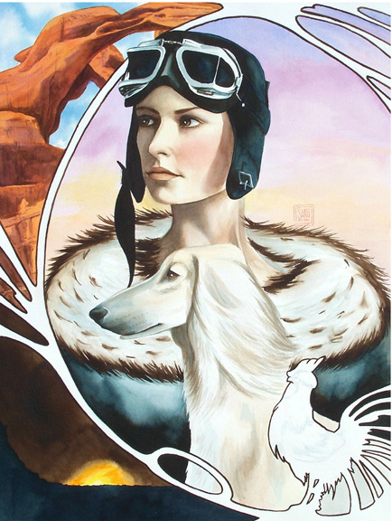 "Trust" watercolor ©Sara Drescher-private collection