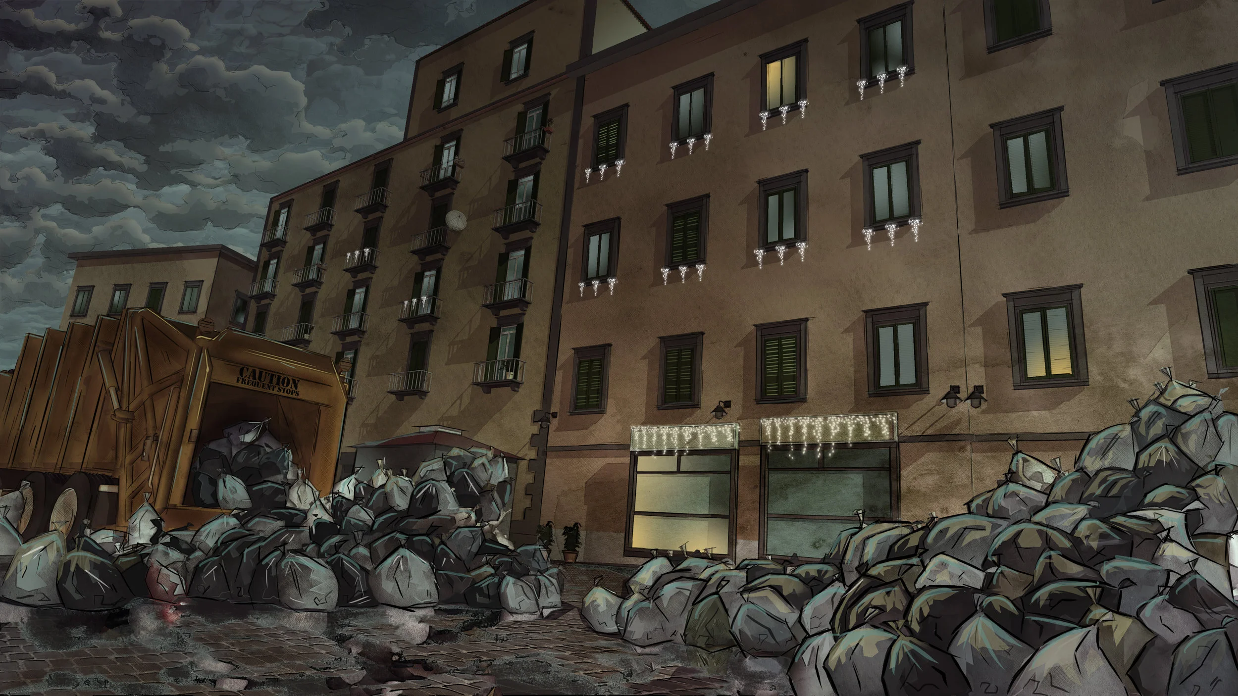 Background for "L'Arte della Felicità" (animated film)