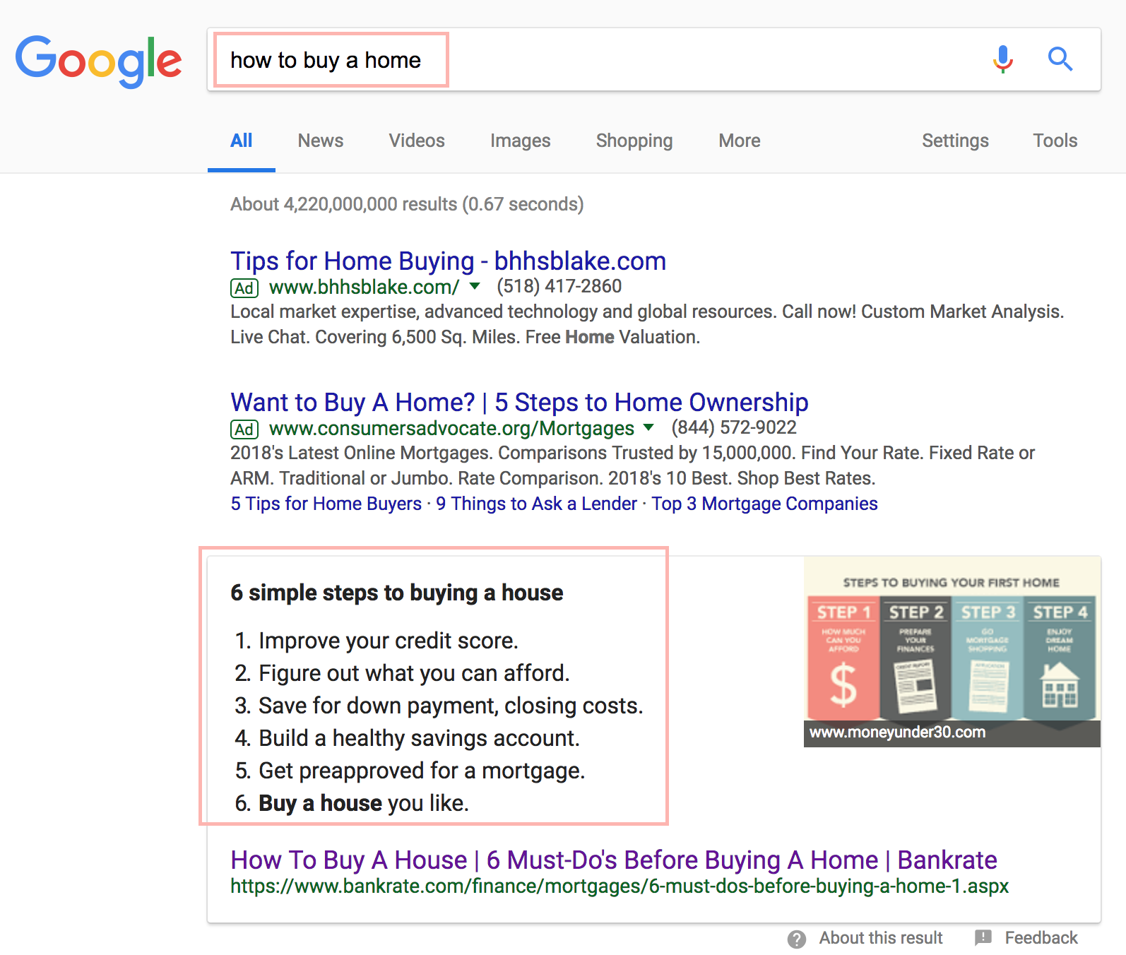 Google search engine results page SERP H2 List .png