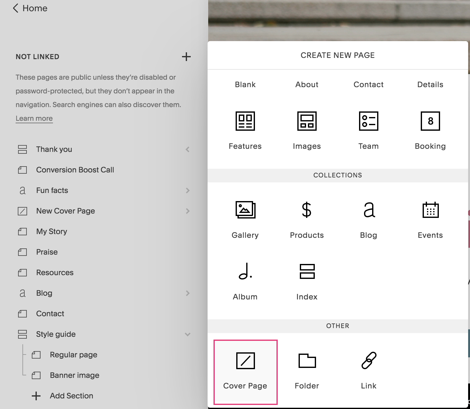 how to create a contact page on squarespace