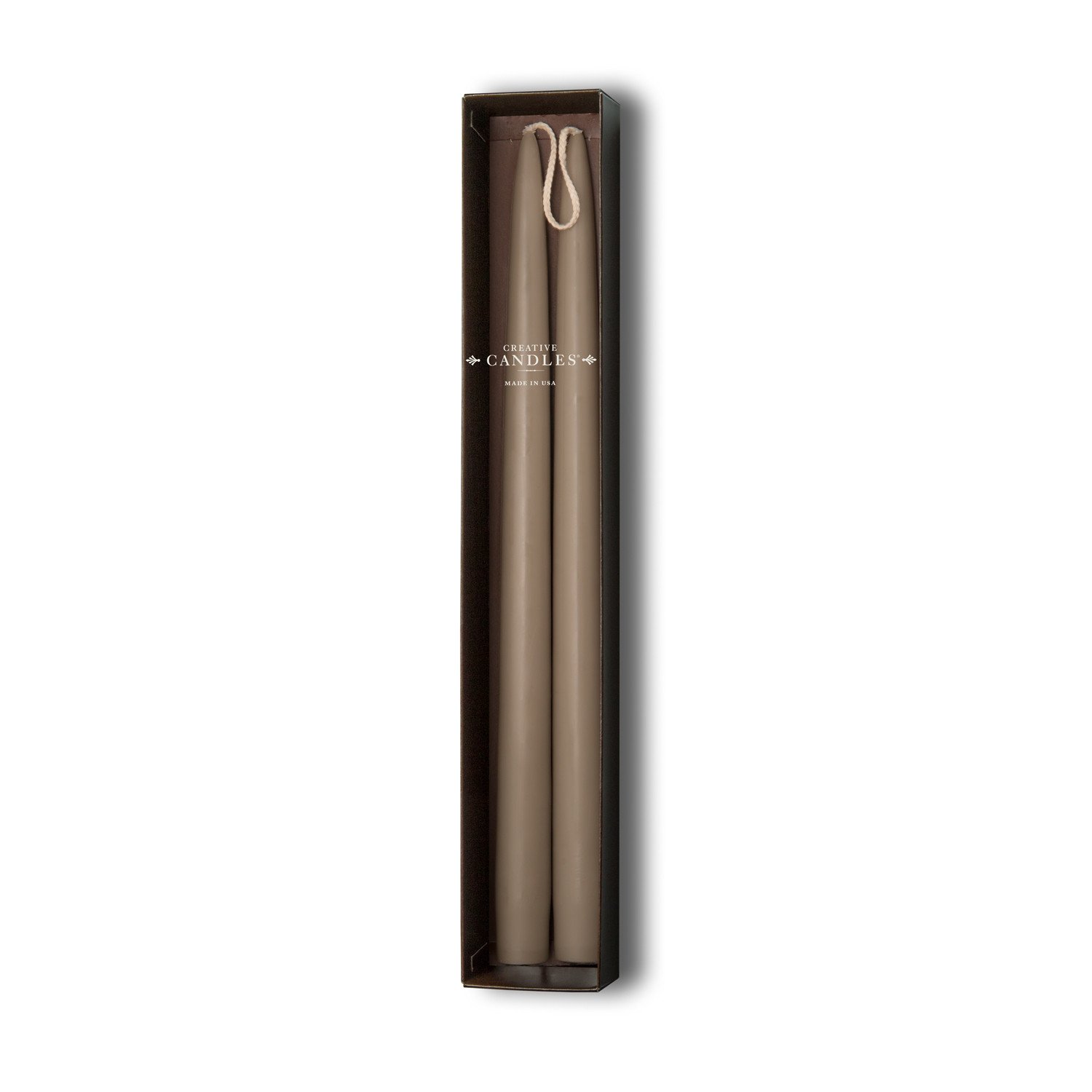 Grey Taper Candles