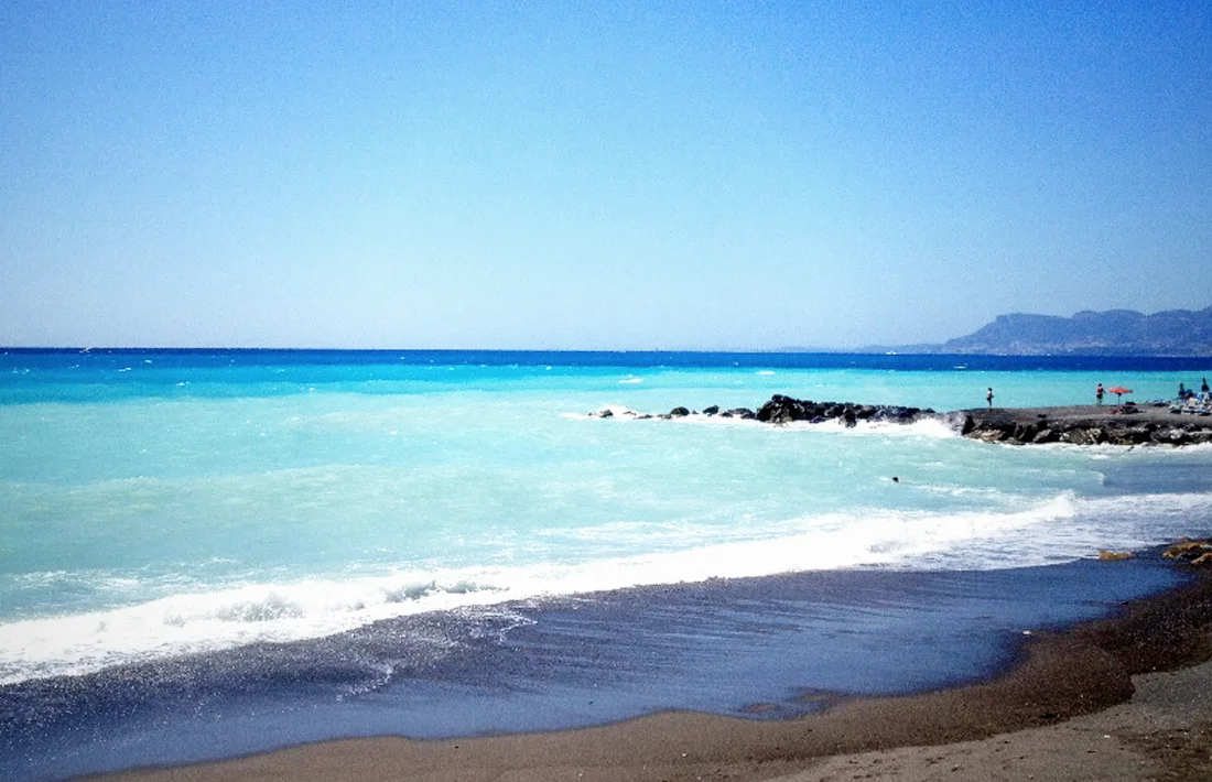 Praia da cidade de Bordighera - riviera dei fiori