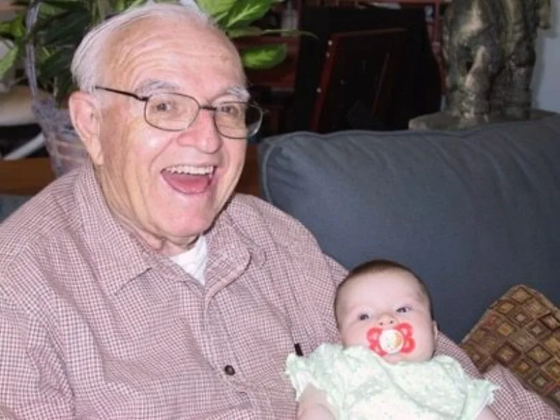 Uncle Dave with my daughter, Marilyn in 2004.