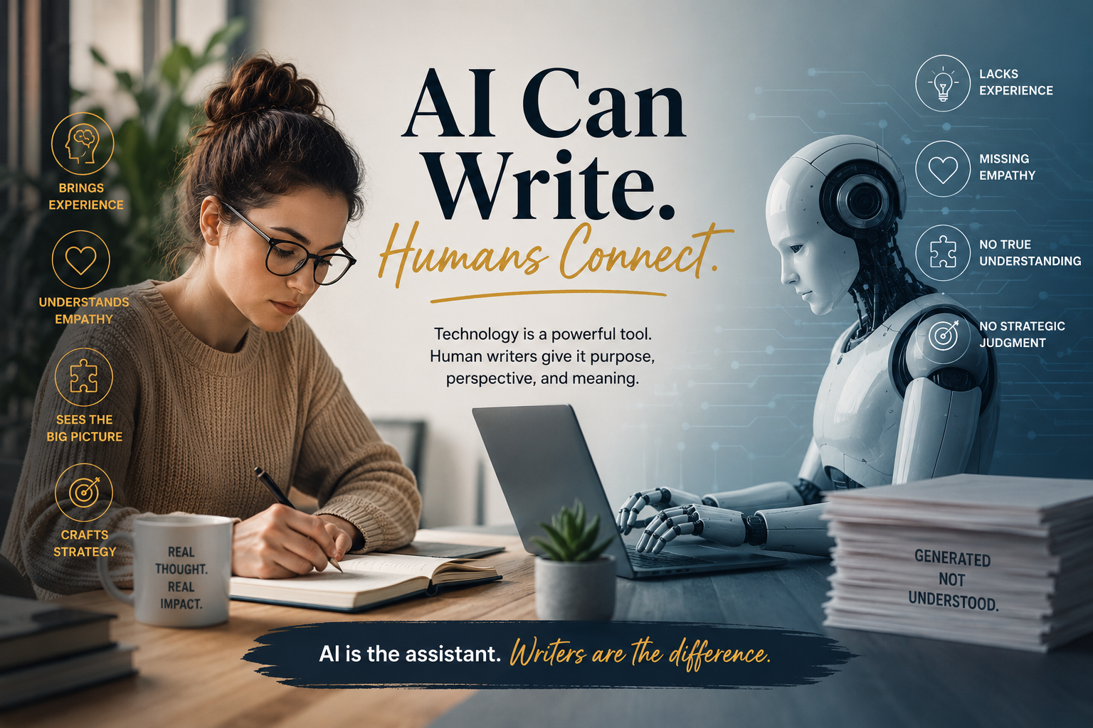 The Real Reason AI Won’t Replace Human Writers