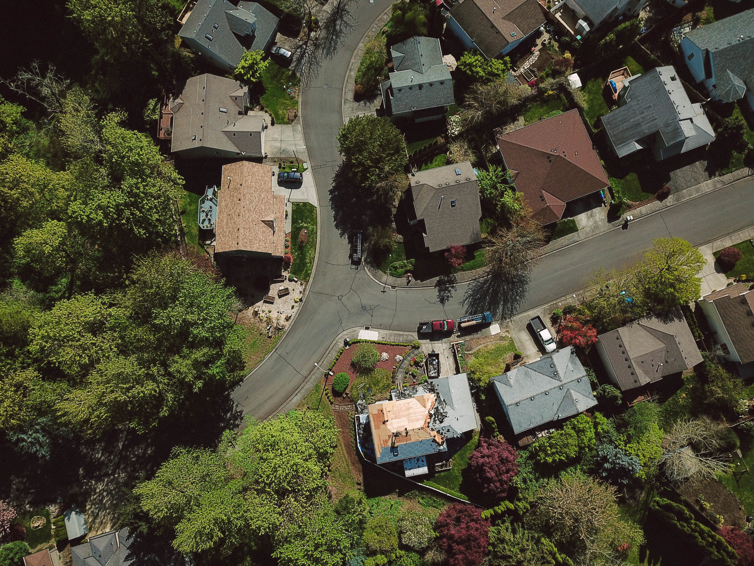 Bird's Eye View of Troutdale Re-roof