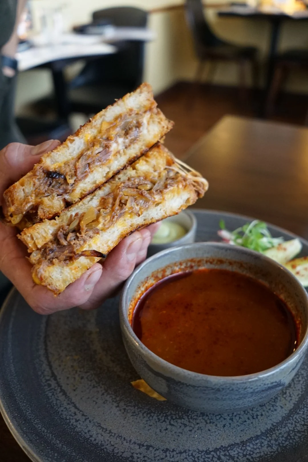 Bar Dojo's Birria Grilled Cheese
