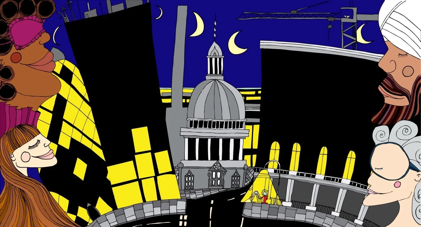 Night-time in the city