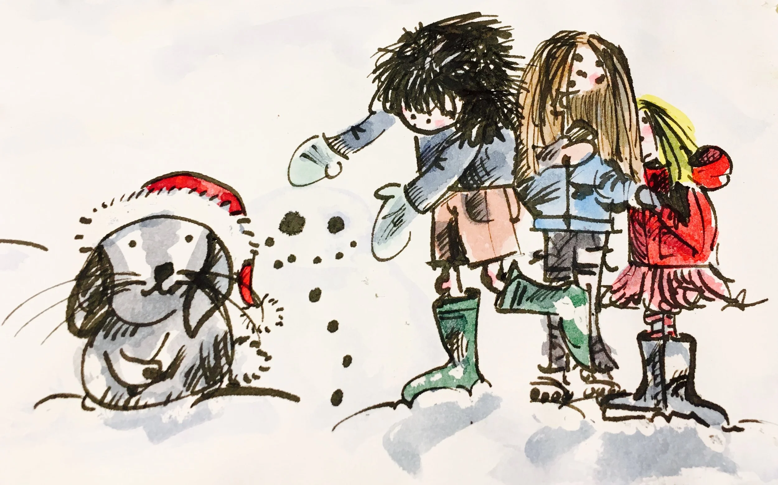Invisible snowman