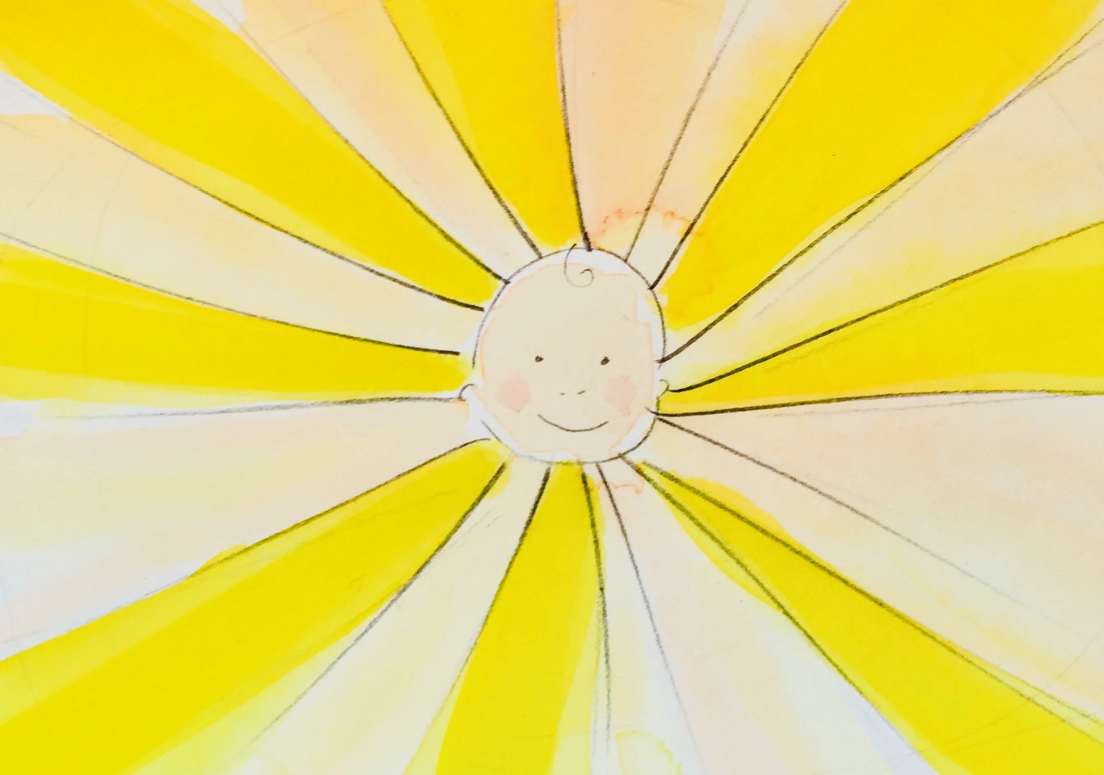 I think I saw the sun this morning 