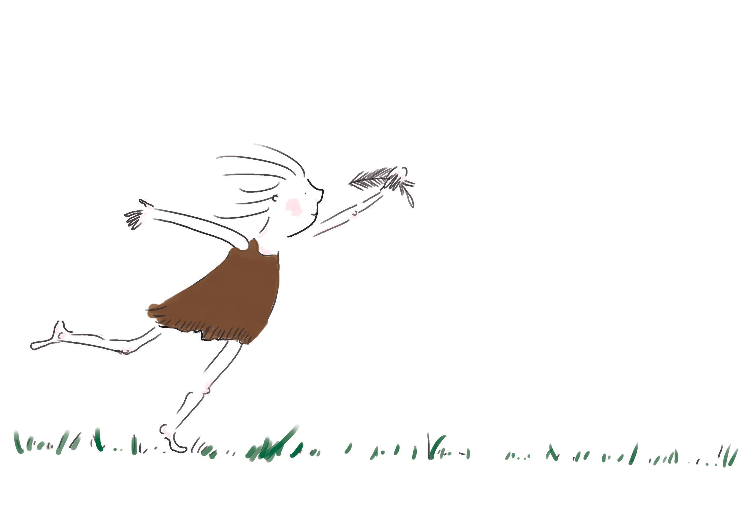 Girl with a feather