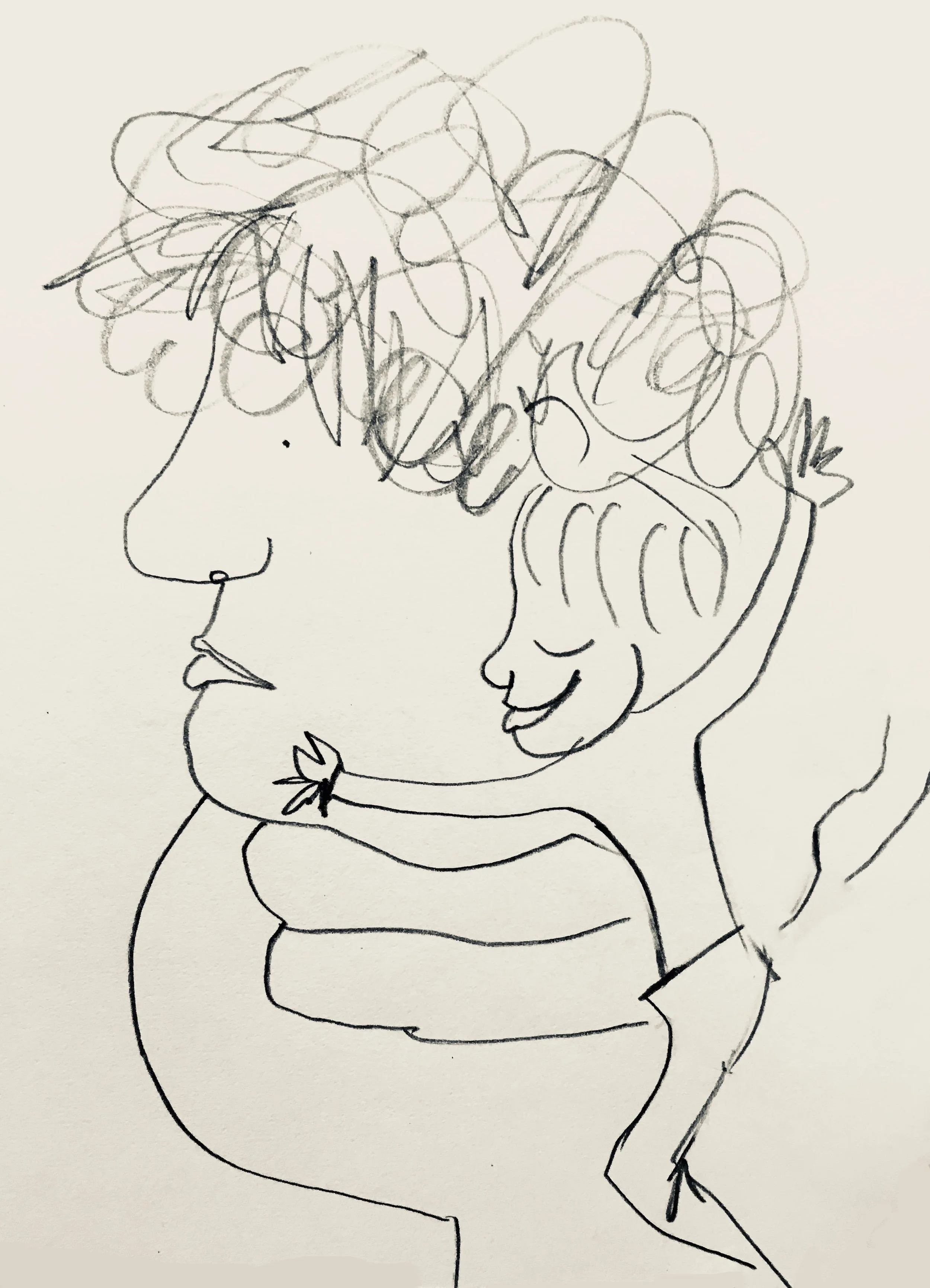 Cheek to cheek