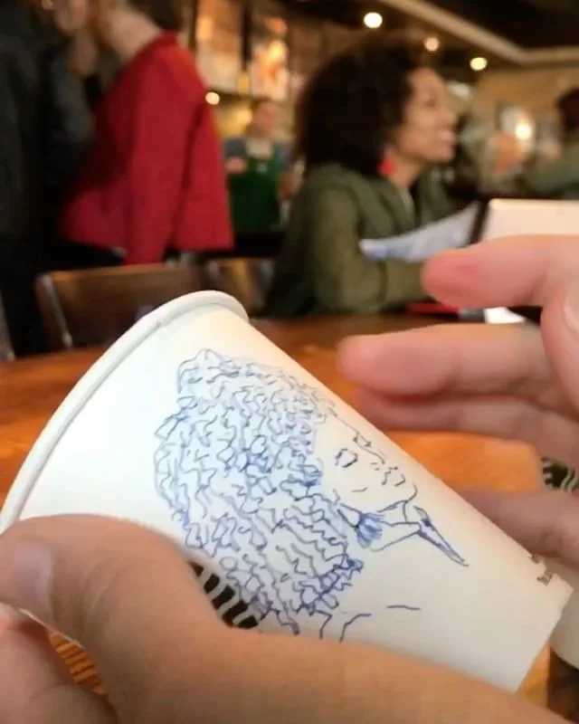 When that Maple Pecan Latte kicks in &hellip;  Should Starbucks draw people's faces on their cups instead of writing their names? 😂✨👍🏻☕️