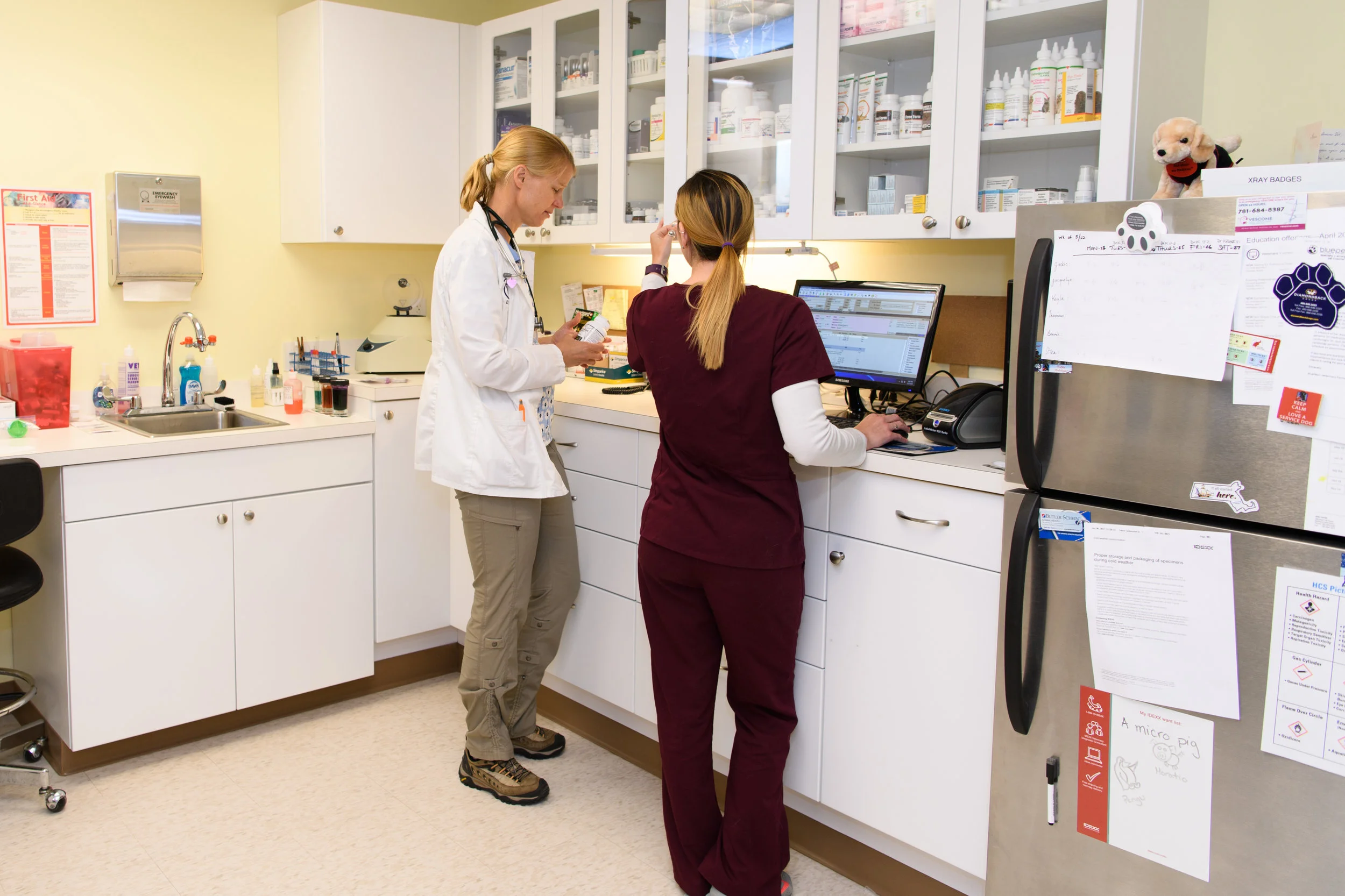 Our in house pharmacy is fully functional and stocked 