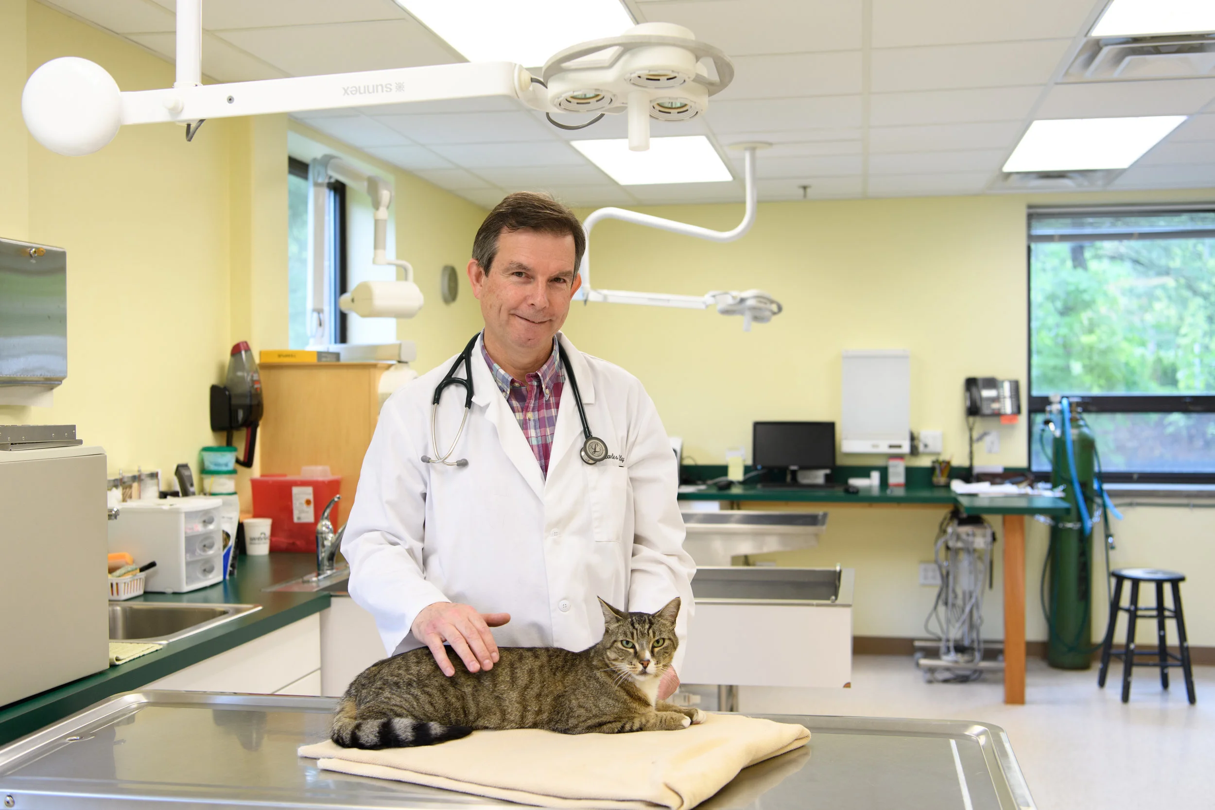 Our large hospital area is fully equipped with the latest in veterinary equipment allowing us to do ultrasound, spay and neuter surgeries, x-ray, dentistry, emergency visits, and everything in between.