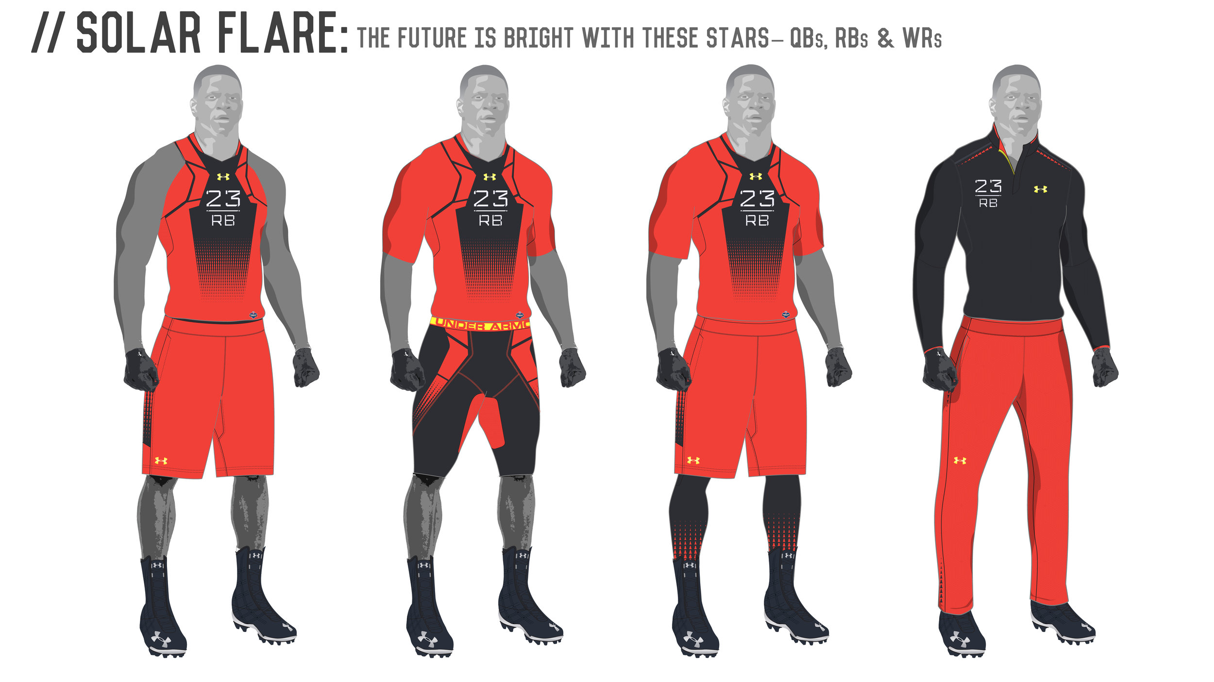 Day Three. Orion the Hunter. Defensive Linemen & Linebackers. The shades of green to camouflage these offensive hunters.