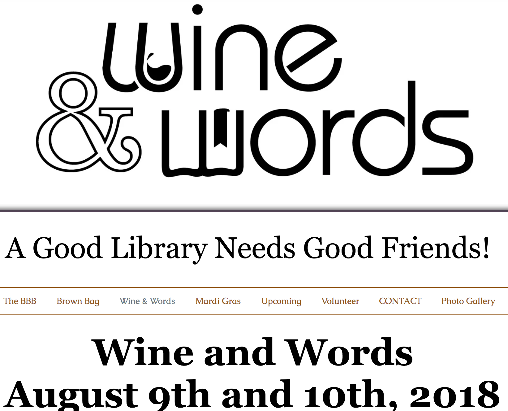 Brainerd Library Wine & Words