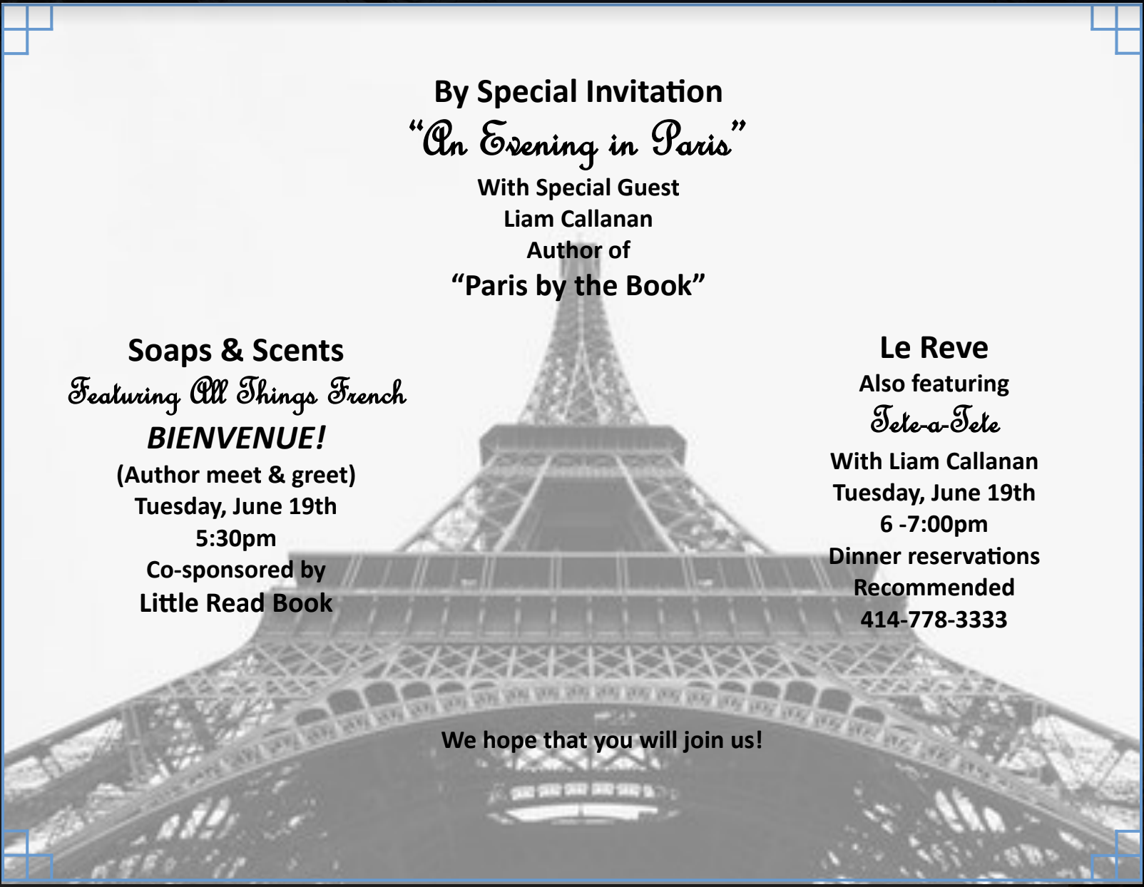 "An Evening in Paris" (in Wauwatosa, Wisconsin)